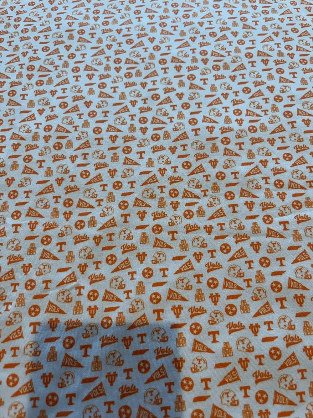 Rhoback White Polo with Orange Print